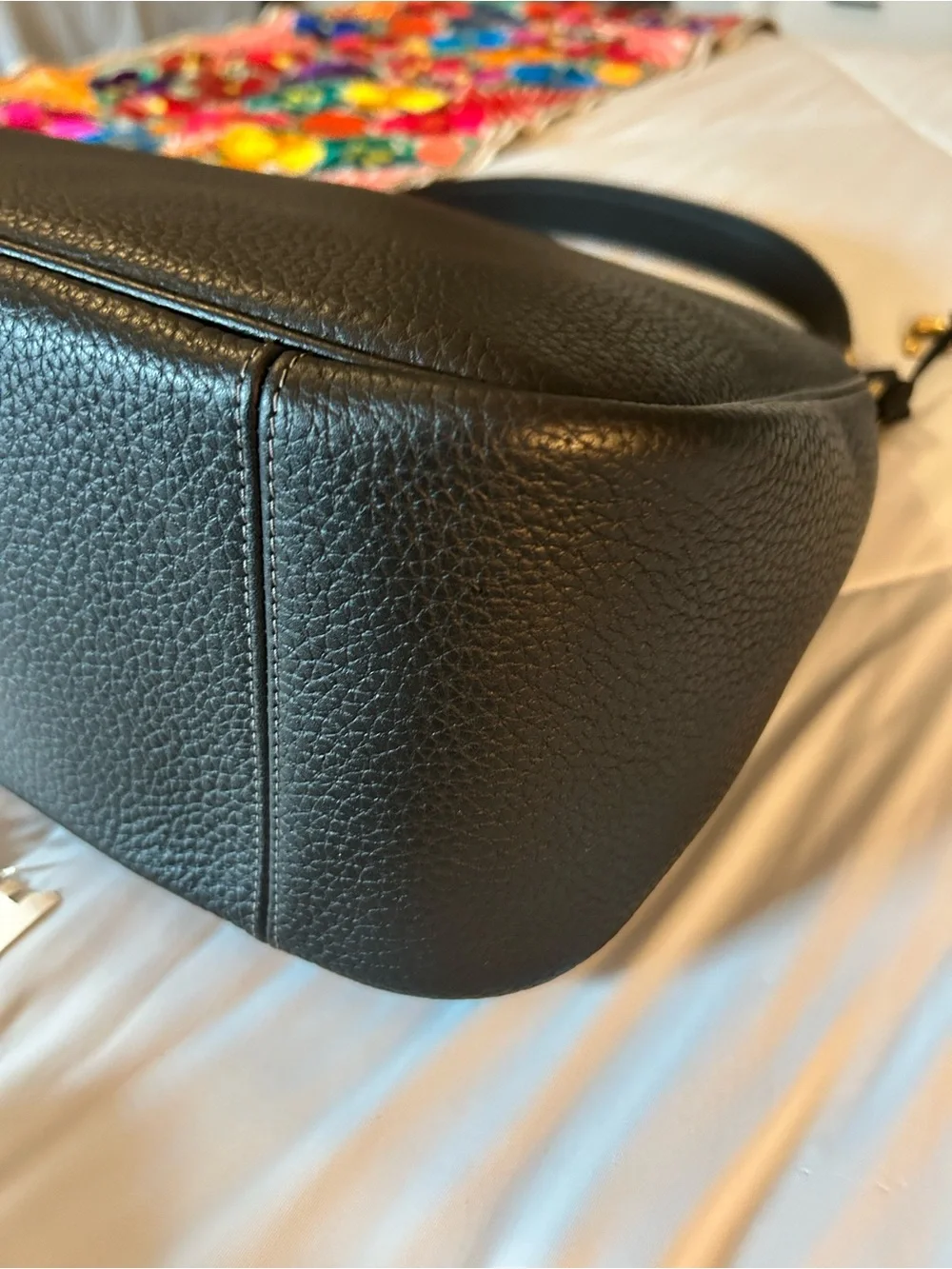 Coach Cary shoulder bag with crossbody strap in black, excellent used condition